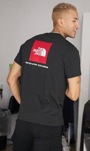 The North Face T-Shirt Red Box Tee Nero Logo Rosso