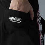 Moschino Shorts Banda Logo Nero