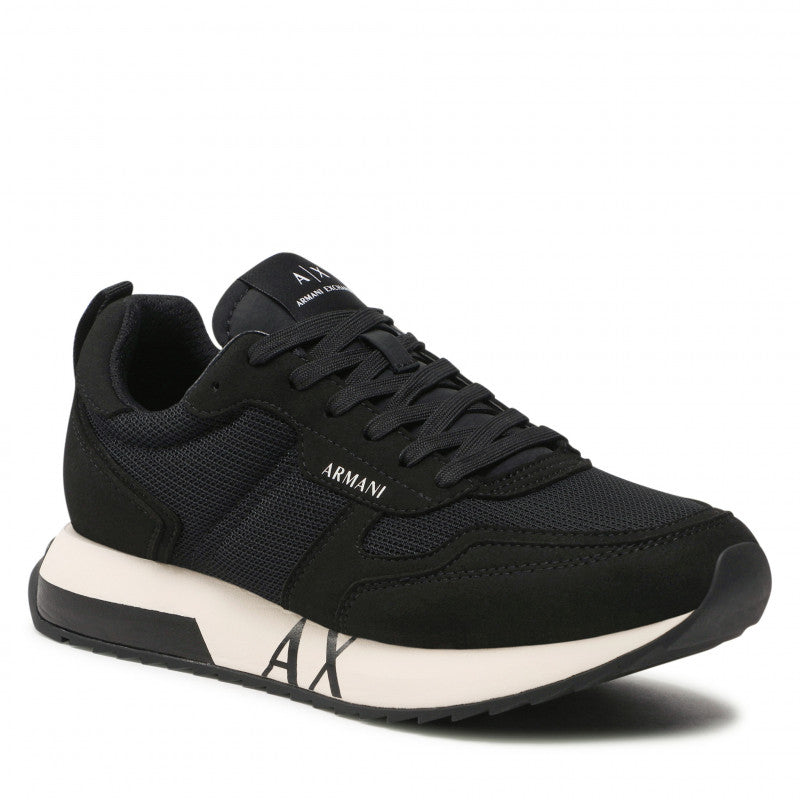 Armani Exchange Retro Sneakers Nero Bianco AX