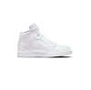 Nike Air Jordan 1 Mid Triple White Liscia