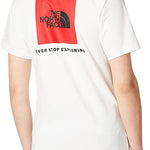 The North Face T-Shirt Red Box Tee Bianca Logo Rosso