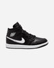 Nike Air Jordan 1 Mid Nero Logo Bianco