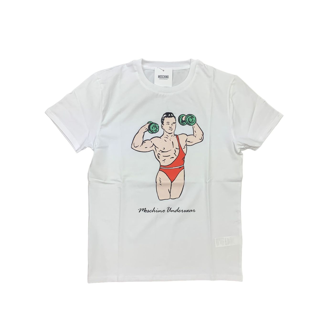 Moschino T-Shirt Uomo Bianco Gym