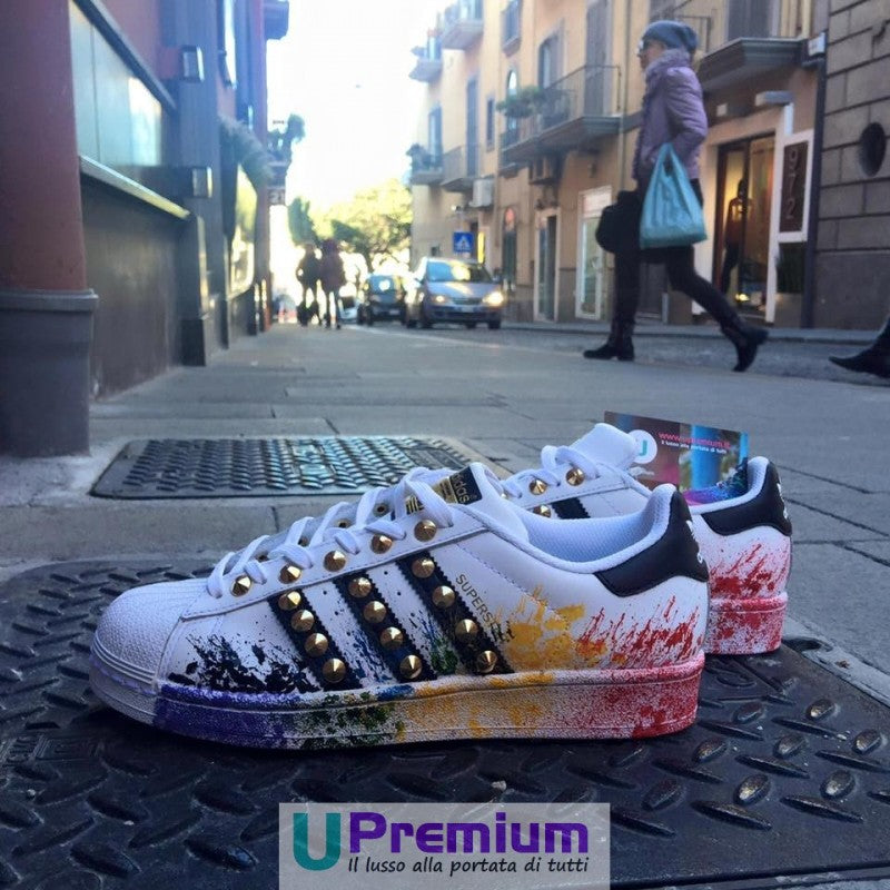Adidas superstar con schizzi Clearance