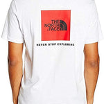 The North Face T-Shirt Red Box Tee Bianca Logo Rosso