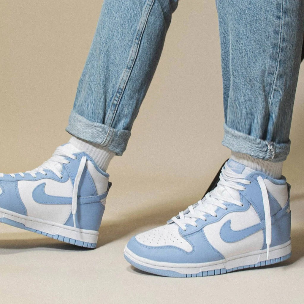 Nike W Dunk High Bianco Azzurro – UPremium