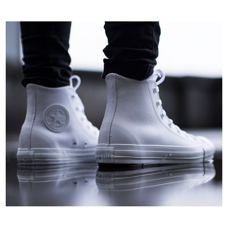 Converse bianche pelle prezzo best sale