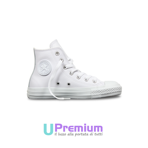 Converse bianche di pelle discount
