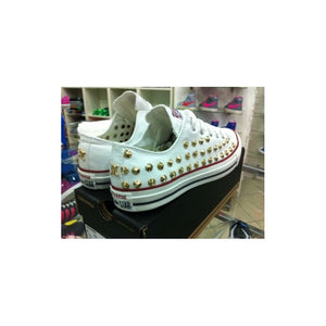 Converse All Star Paris Borchie Argento Vintage