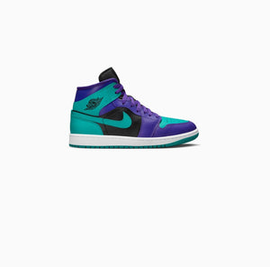 Nike Air Jordan 1 Mid Viola Verde Blu Grape