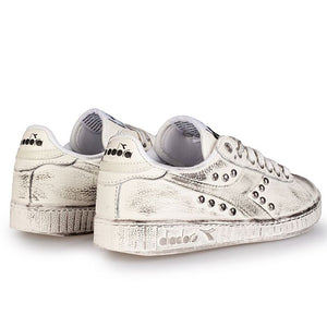 Diadora Low Sneakers Customized Triple White Vintage