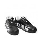 Versace Sneakers Nero Big Logo Bianco