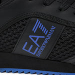 EA7 Classica Lacci Nero Logo Blu