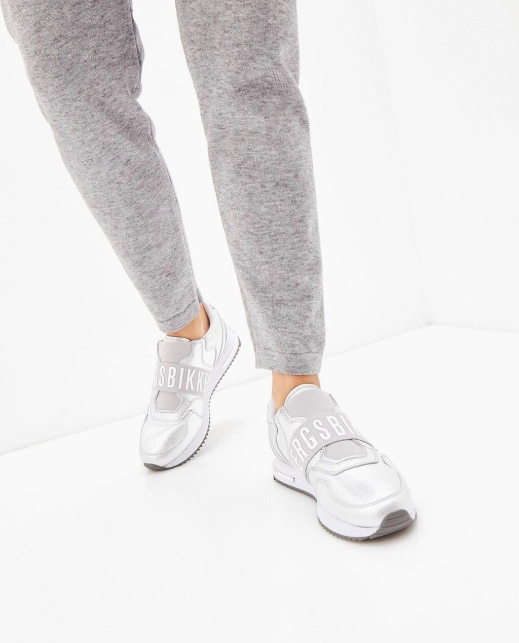 Bikkembergs Slip On Donna Argento Silver