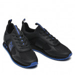 EA7 Classica Lacci Nero Logo Blu
