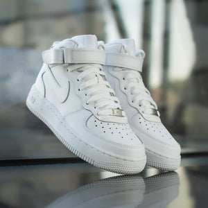 Scarpe Della Nike Alte Nike Air Force Mid Le GS Bianco – UPremium