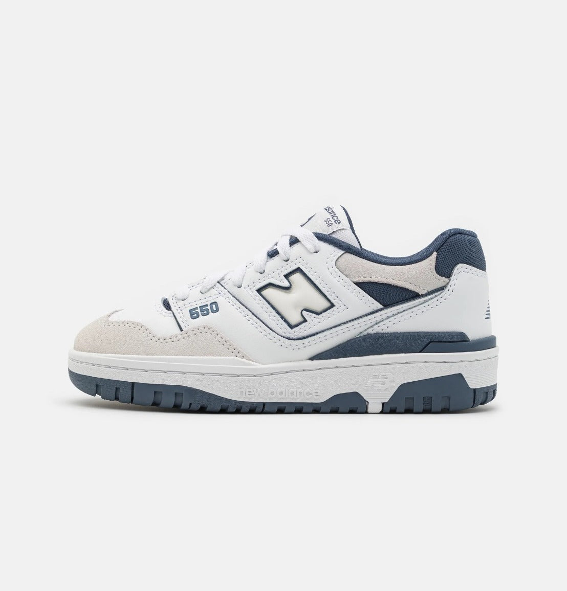 New Balance 550 Sneakers Uomo/Donna - Bianco/Blu | Tomaia In Pelle, Suola In Gomma, Chiusura Con Lacci