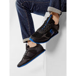 EA7 Classica Lacci Nero Logo Blu
