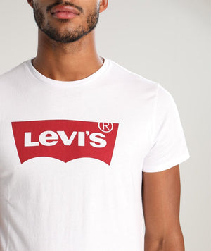 Levi's T-Shirt Bianca Classica Logo Rosso