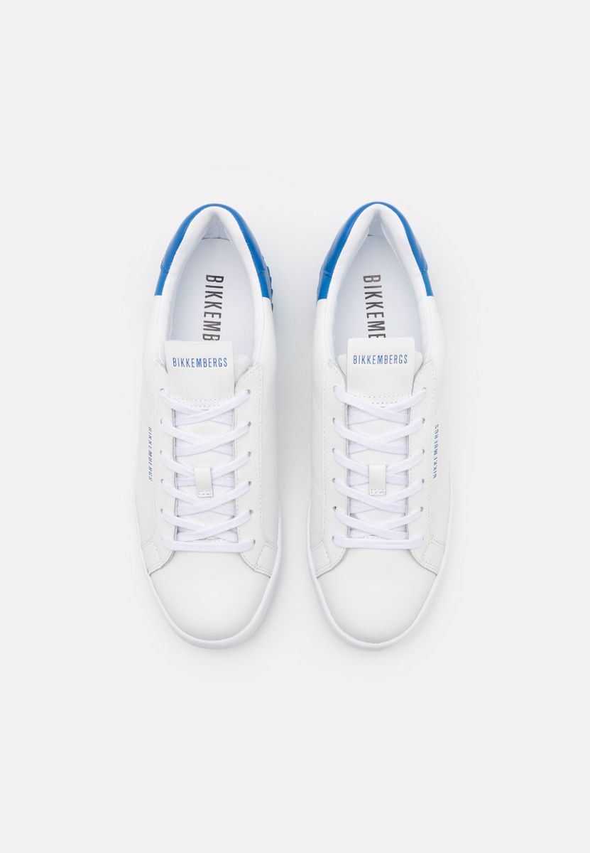 Bikkembergs Saul Bianco Blu Sneakers Basse