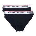 Moschino 2x Slip Underwear Nero Uomo
