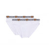 Moschino 2x Slip Orsetto Teddy Bear Uomo Bianca