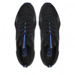 EA7 Classica Lacci Nero Logo Blu