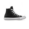 Converse Chuck Taylor Pelle Nero Bianco Alta 132170C