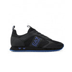 EA7 Classica Lacci Nero Logo Blu