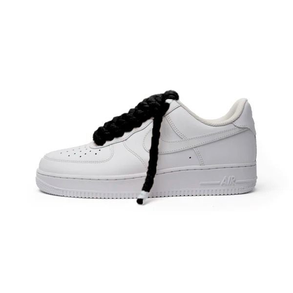 Nike Air Force 1 White Rope Laces Black