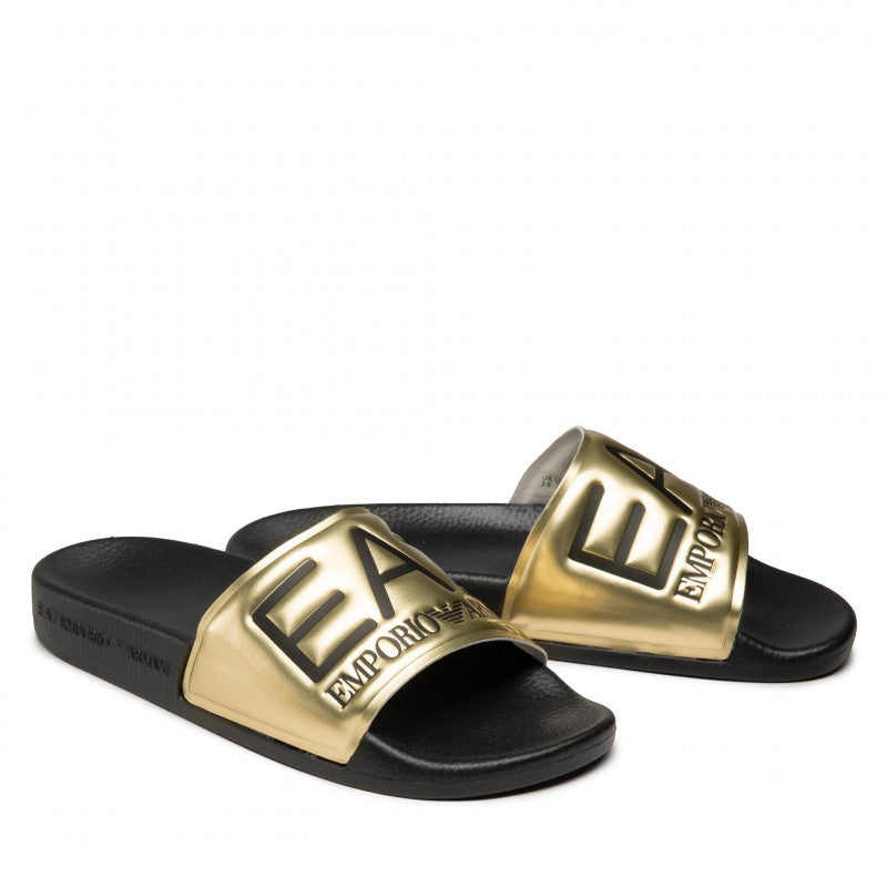 EA7 Ciabatte Mare Armani Nero Oro
