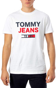 Tommy Hilfigher T-Shirt Logo Tee Classica Bianca