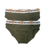 Moschino 2x Slip Orsacchiotto Teddy Bear Verde Militare Uomo